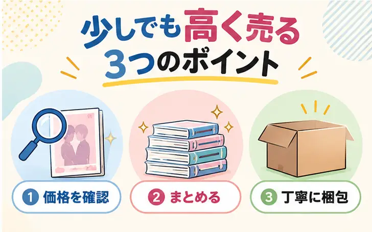BL漫画・同人誌を少しでも高く売るコツ