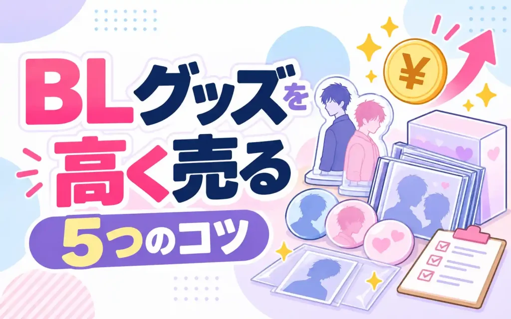 BLグッズを高く売る5つのコツ