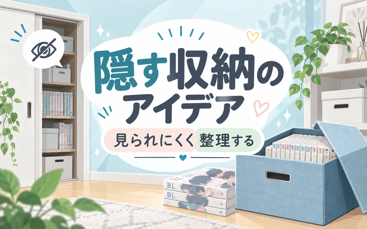 BL漫画を隠す収納アイデア