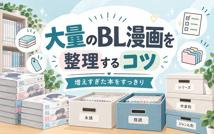 大量のBL漫画を整理するコツ