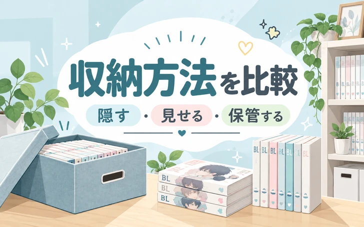 BL漫画の収納方法を比較